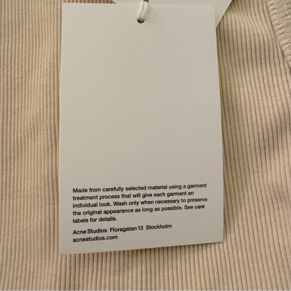 Acne Studios Ribbed Tank Top - Picture 8 of 8